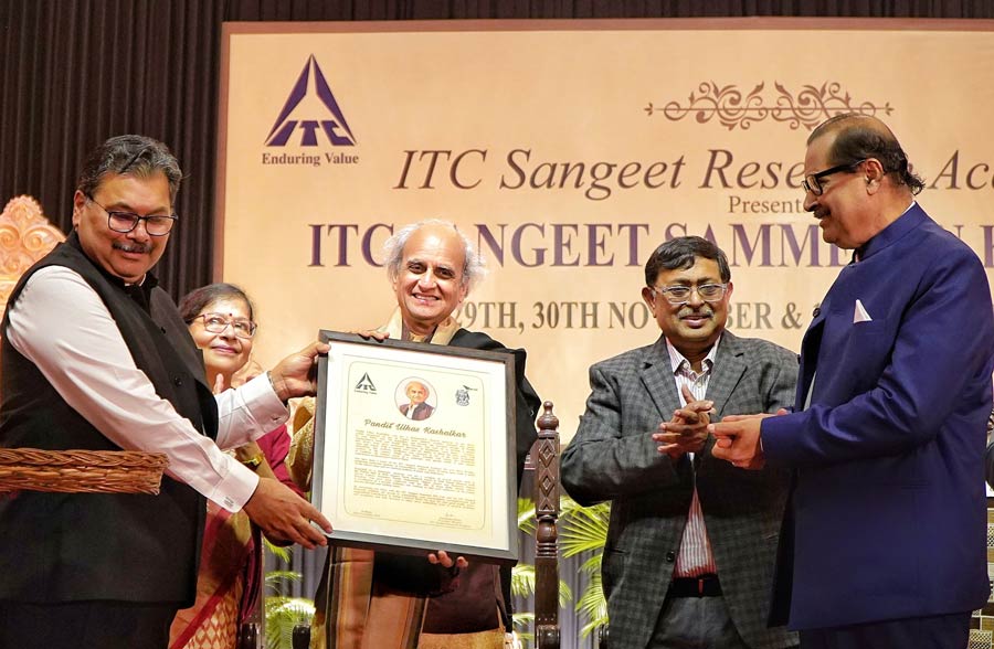 ITC Limited conferred the ITC Sangeet Samman 2024 on distinguished classical vocalist Ulhas Kashalkar