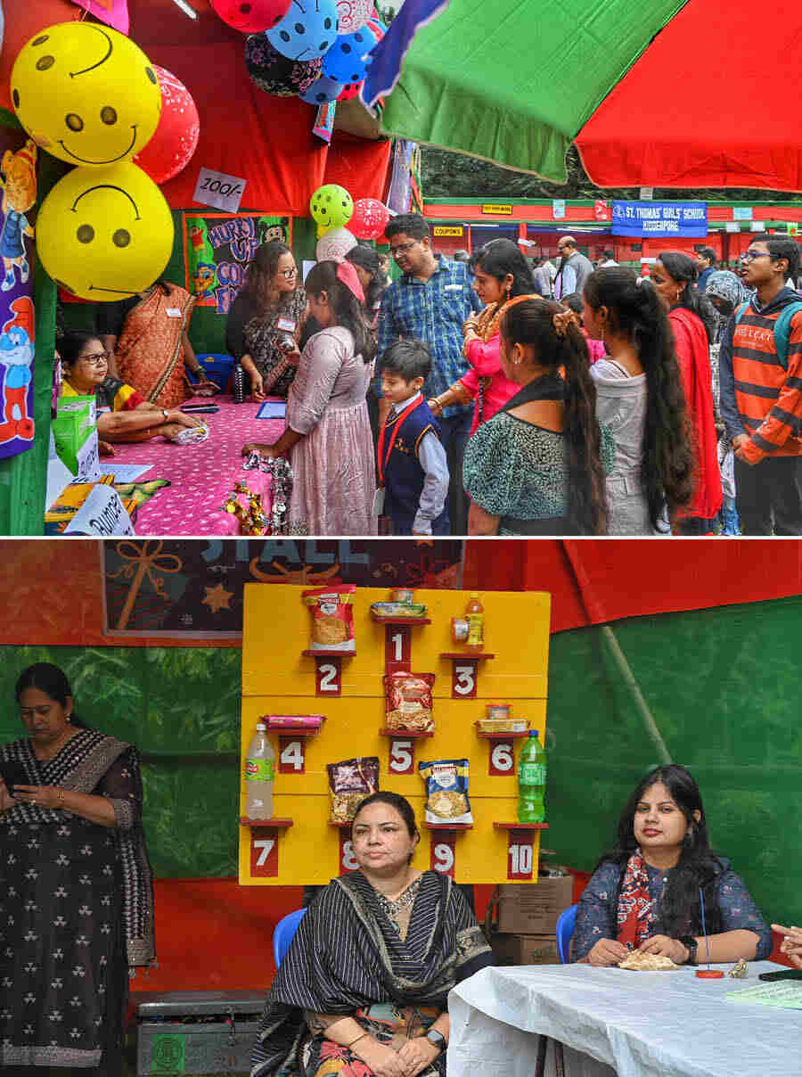 Crowds were seen in front of most food stalls. Clothes, handmade candles, handicrafts, sweaters and scores of other products flew off the shelves ushering smiles for a good cause towards education
