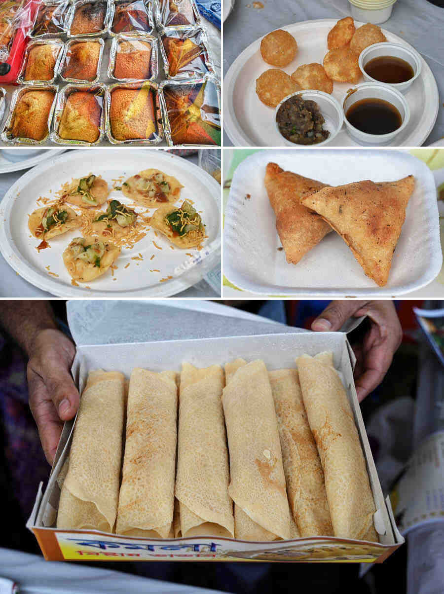 The sheer variety of savouries — from ‘patisaptas’ to samosas to papri chaats to tarts and pies and cakes — on offer made visitors drool and make a dash to the umpteen stalls    