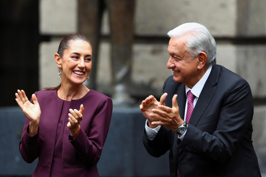 Mexico's President Andres Manuel Lopez Obrador and Mexico's President-elect Claudia Sheinbaum.