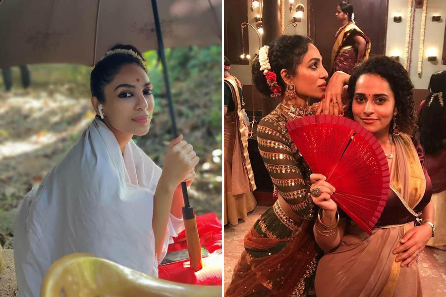 Love Sobhita Dhulipala drops BTS pictures from Kerala shoot of Love