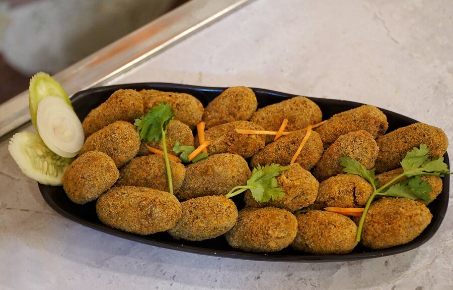 Fish Croquettes: These mid-sized croquettes are packed with a flavourful filling inside a crisp outer layer. The mashed fish filling gets its flavour from a balance of spices that makes for a satisfying bite. They are great as an appetisers and are sure to be a hit with anyone who loves fish-based snacks