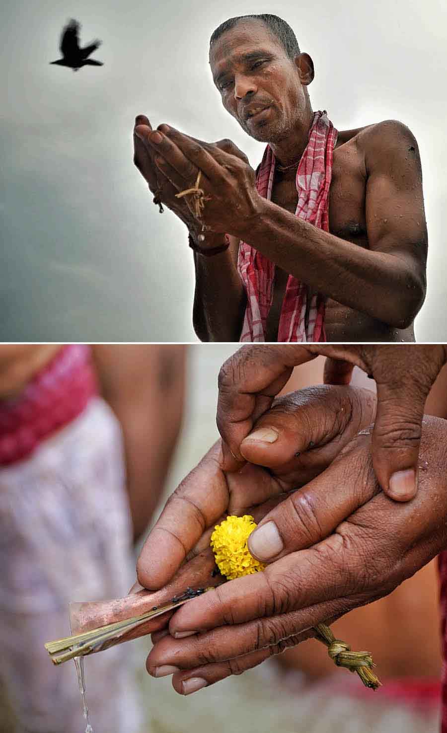 Kolkatans rose at the crack of dawn to cloudy skies on Mahalaya and headed to the several ghats on the Hooghly to offer ‘tarpan’ (honour ancestors and seek salvation of their souls)