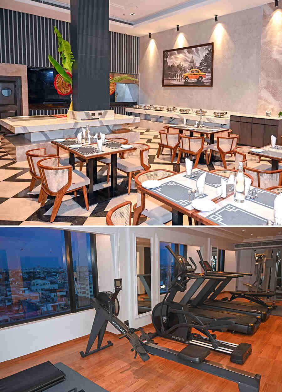 Other features of Soot include a 56-seater multi-cuisine restaurant called Venezia, a 56-seater cafe named Caffeine, and a 120-seater English-style pub called The Drunken Monkey, along with spa and gym facilities