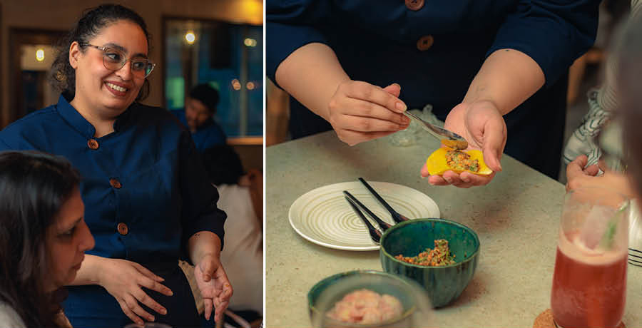 Summing up the evening, Muskan Sethi said, ‘It was filled with fun and flavour and ended with the ladies enjoying the cocktails and the sui mai they created, and dancing to some retro English tunes!’