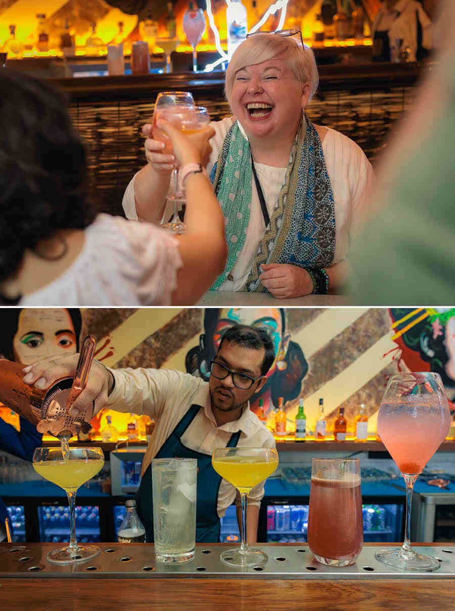 To go with the menu, the Boo-Tang bar served four Grey Goose vodka cocktails — Le Blanc Fizz, Goose By The Sea, Sundown Spritz and Passionfruit Martini