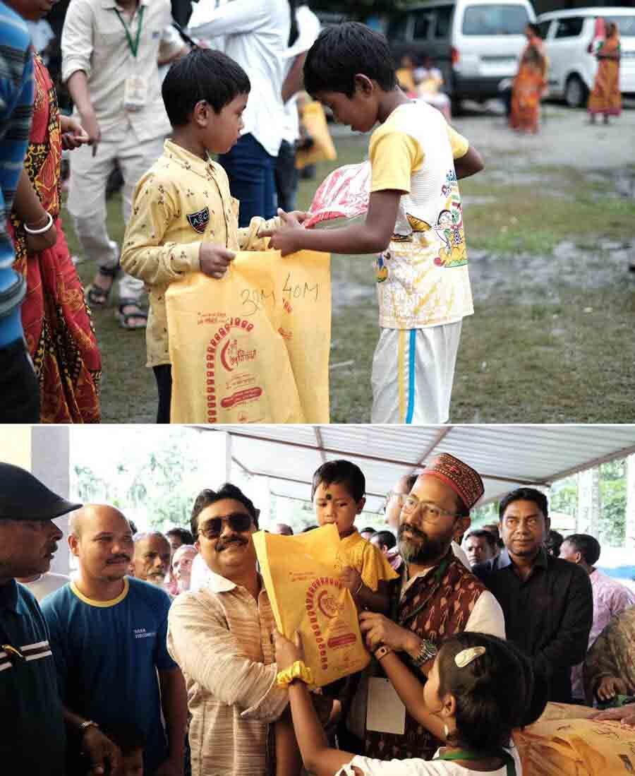 The students of journalism and mass communication department at Maharaja Manindra Chandra College visited Jaldapara's Salkumar village to distribute new clothes and food packets among 450 underprivileged children on September 28. Simultaneously, the students conducted a field study and collected data to help build Salkumarhat as the next model tourism village besides Madarihat. A seminar was also conducted during the two-day visit