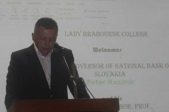 Governor of the National Bank of Slovakia, Peter Kažimír, interacted with the students of Lady Brabourne College, Kolkata.