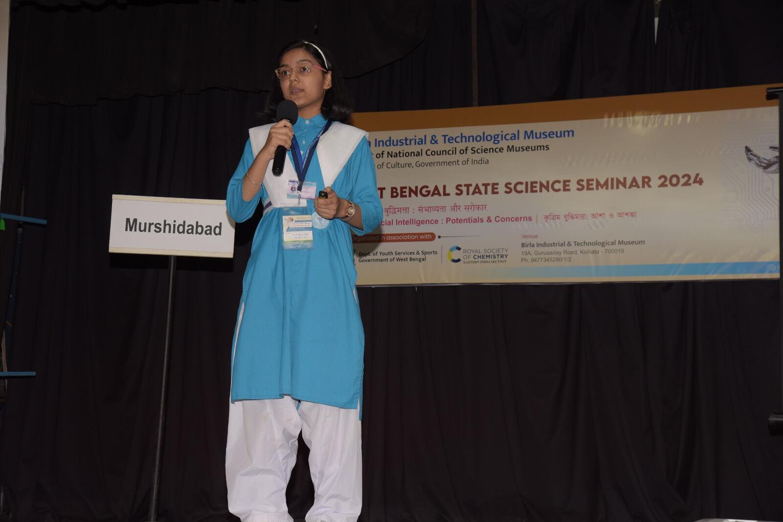 The seminar showcased the talents of 43 students from across West Bengal.