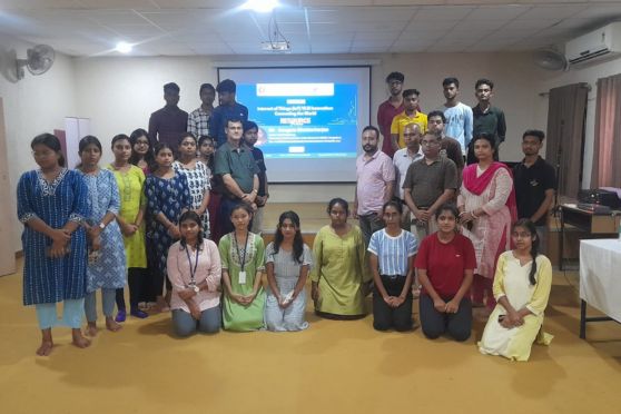 The second session was an interactive discussion where Mr Bhattacharjee shared his own inspiring journey in the semiconductor industry, sparking curiosity among students.