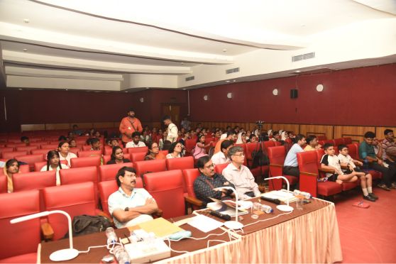 The distinguished panel of judges comprised Prof Nitin Chattopadhyay, a Siksha Ratna 2019 awardee and former Dean of Science at Jadavpur University, alongside Prof Siddhartha Chakraborty and Prof Subhashis Halder from the Department of Drama at Rabindra Bharati University.