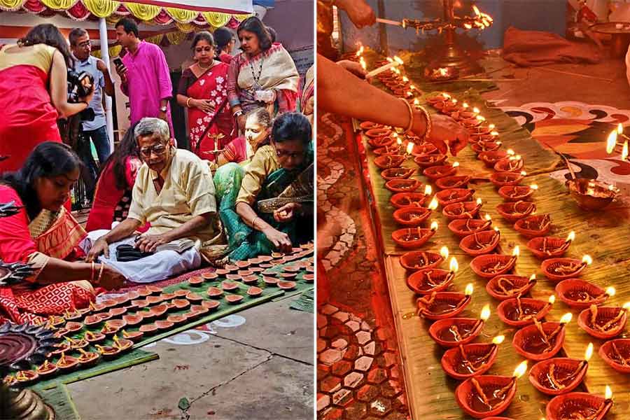 Puja here is done by the Shakta cult but animal sacrifice was never done before the Devi