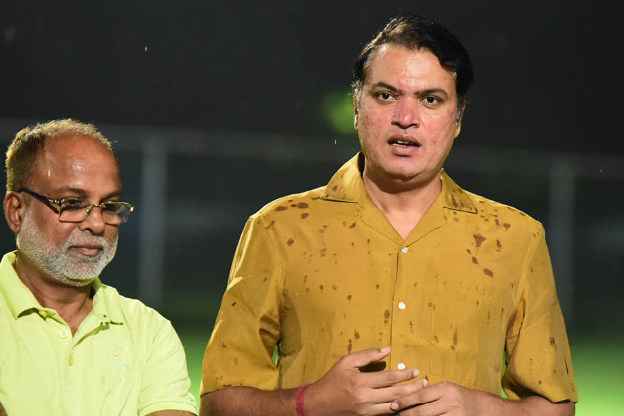 Dipak Kumar Singh (second from left) shared his thoughts on the long-term journey of Mohammedan