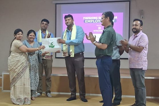 The ICT Academy officials were felicitated at the event. 