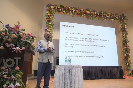 The event opened with an inspiring keynote from Dr Sridhar Mitta, Founder of NextWealth Entrepreneurs Pvt Ltd, who highlighted the evolving role of AI in driving entrepreneurial opportunities. 