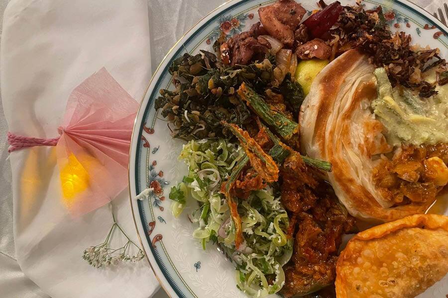 One of the many exquisite meals