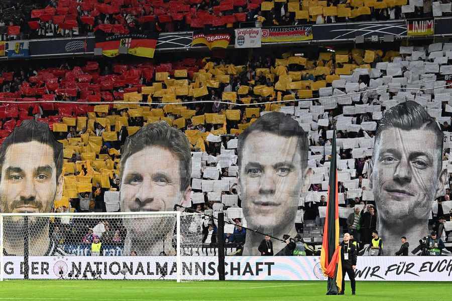 Germany paid farewell to four legendary players - Ilkay Gündogan, Thomas Müller, Manuel Neuer and Toni Kroos - before the game.