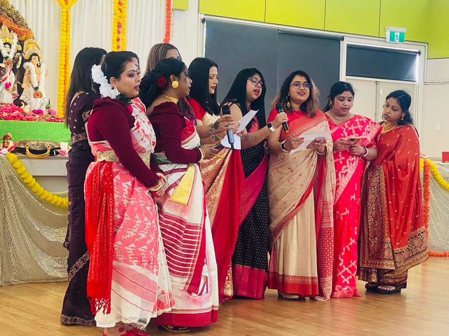 The women of the community also participated in showcasing their cultural roots and talent in singing