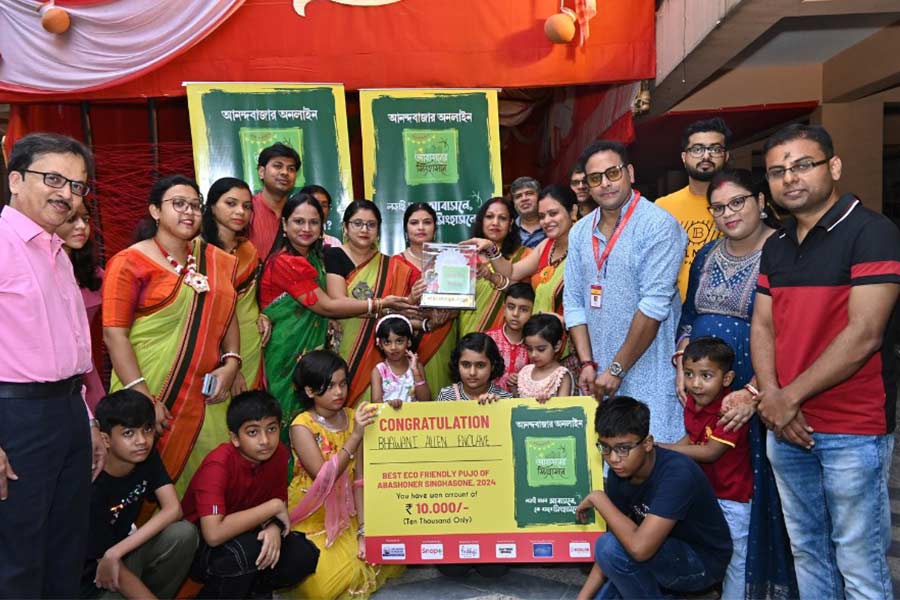 Best Eco-Friendly Puja award went to Sarbajaya from Bhabani Allen Enclave
