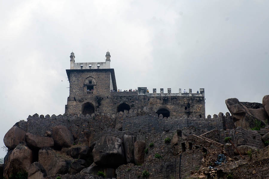 Baradari, the topmost part of Golconda Fort