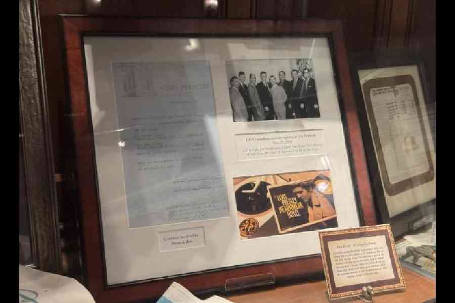 In November 1955, Elvis Presley signed his first recording contract with RCA in the lobby of the grand Peabody Hotel, receiving $4,500 as part of his $6,000 signing bonus. The time had come for his manager Colonel Parker, a master illusionist, to orchestrate the career of one of the greatest singers ever