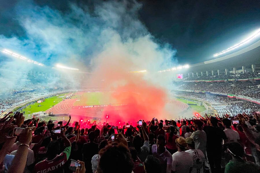 Mohun Bagan fans did not hesitate to dial up the banter after the result was put beyond doubt
