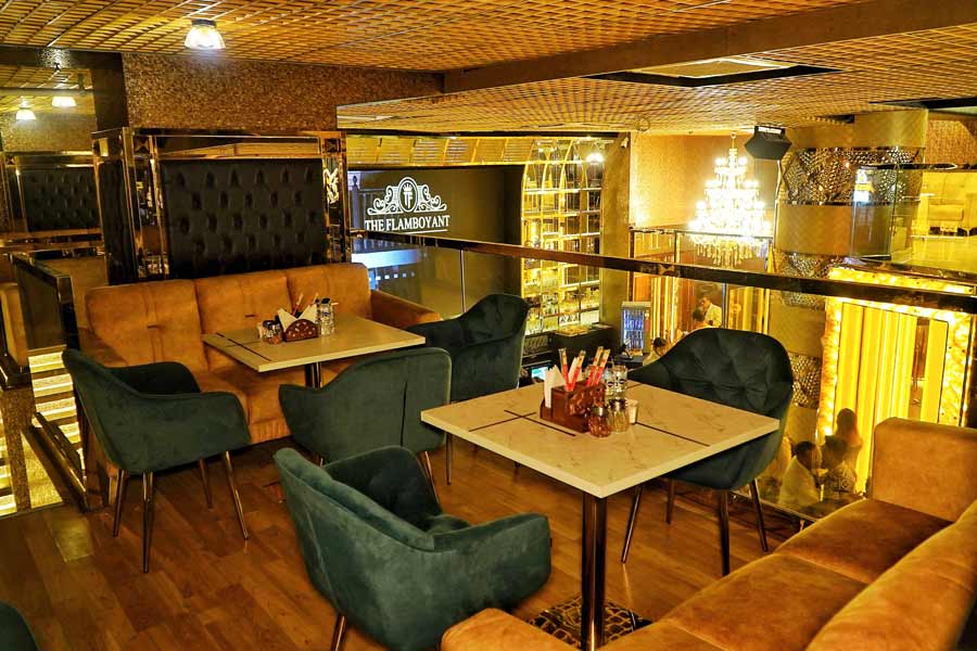 The first floor, which has a view of the ground floor bar and dance floor is well appointed with secluded tables and plus leather couches and velvet-upholstered chairs. The entire club has ambient lighting which can be admired from the balcony of this floor
