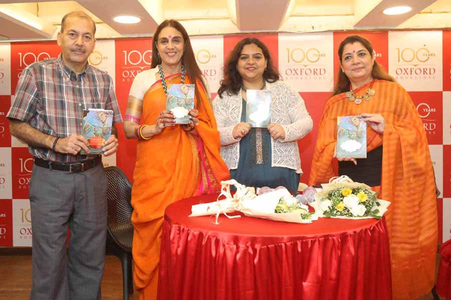 (L to R) Raju Burman, Shalini Modi, Baishali Chatterjee Dutt and Priti Patel at the book launch