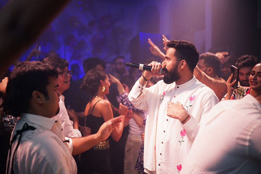 RVD is the emcee and rapper of the group, making crowds sing along to his verses