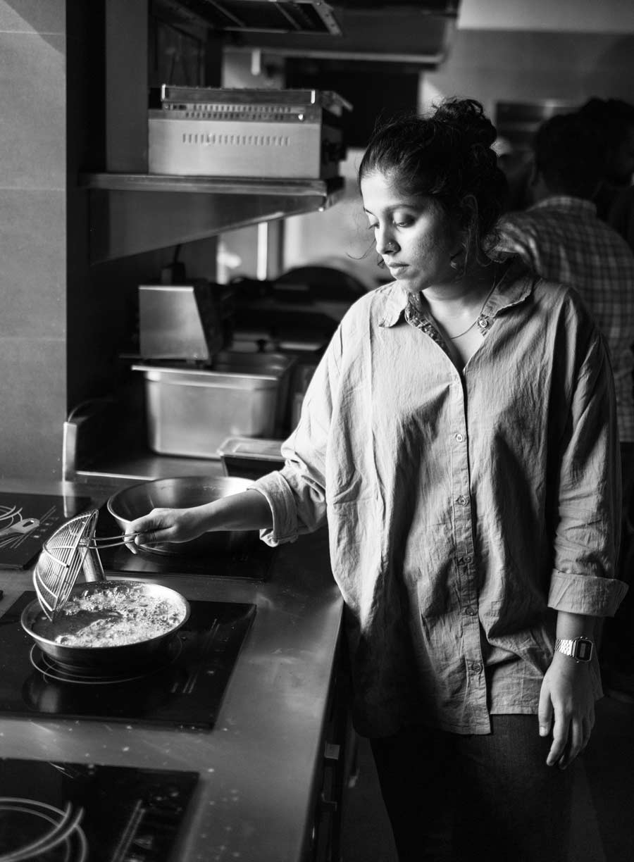 #5 NIYATI RAO, chef-partner of Mumbai’s Ekaa restaurant, stands out with her creations made with lesser-known ingredients and cooking styles. “When you are inspired by ingredients, you have a larger playground. You are not constrained by pre-existing blueprints,” says Rao, who has trained at Wasabi in Mumbai and Noma in Copenhagen
