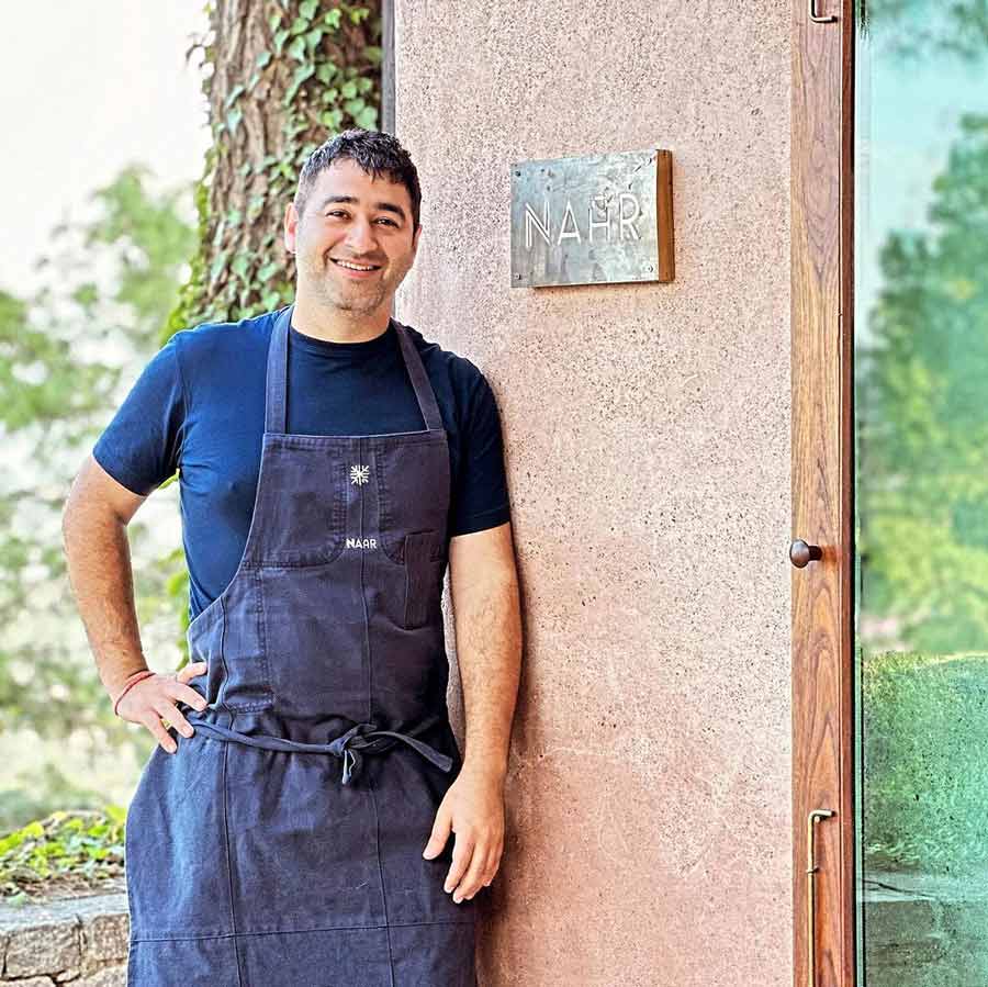 #8 PRATEEK SADHU, originally from Kashmir, traded his dream of becoming a pilot for a career in the kitchen. He co-founded Masque in Mumbai, where he redefined modern Indian cuisine by using Himalayan ingredients in creative ways. His latest project, Naar in Kasauli, continues to push culinary boundaries, making Sadhu one of India’s most influential chefs today