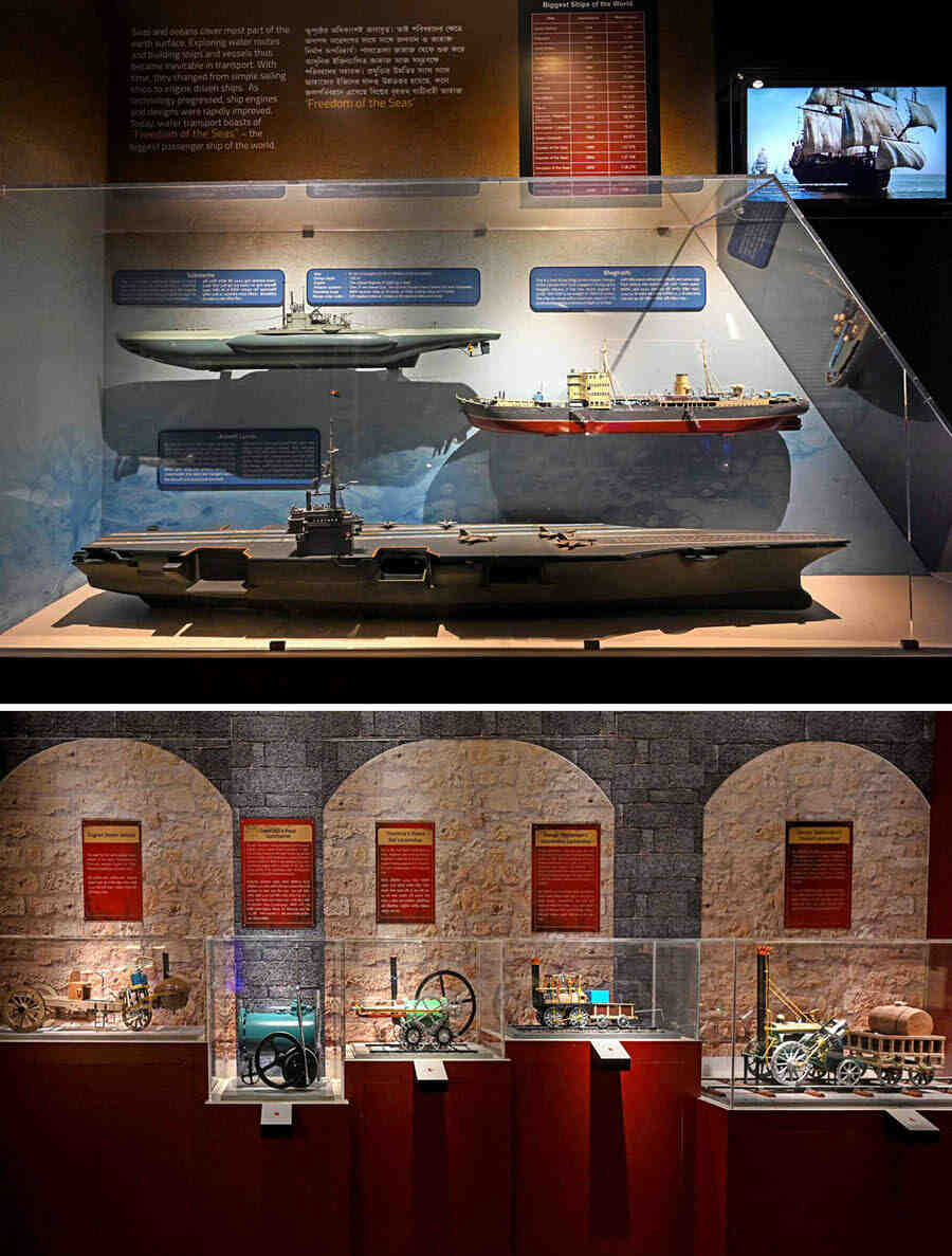 The Birla Industrial and Technological Museum (BITM) in Kolkata is one of those places that will immerse you in nostalgia, while simultaneously challenging your mind. During their Science Carnival, held from October 18 to 30, BITM introduced several new features to its existing galleries, enhancing the interactive science learning experience. Subhabrata Chaudhuri, the director of the institute, said, ‘We have six galleries and each gallery has a storyteller who will open your mind to science in a way that will prompt you to question various facets of life from a scientific perspective.’ One such gallery is the Transport section, where visitors can view a model aircraft carrier, different types of watercrafts and even early locomotive systems. A series of moving models make up the display — showcasing the evolution of locomotives