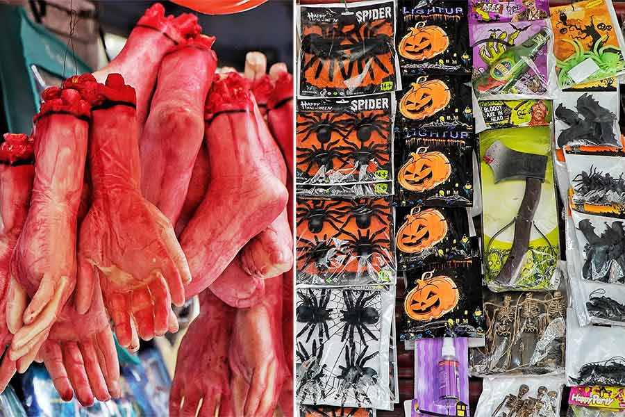Fake severed limbs and themed accessories for all the spooky decor needs