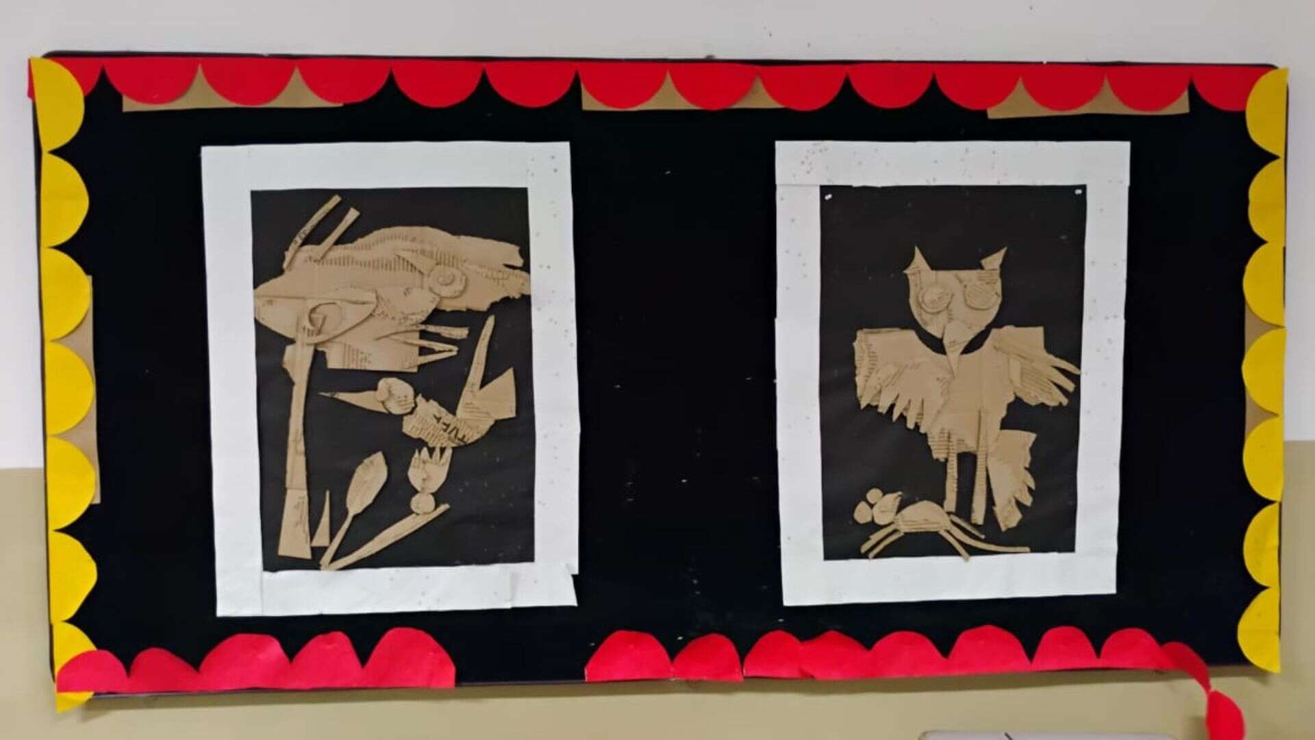 An artwork prepared by differently-abled children at Akshar School, Kolkata.