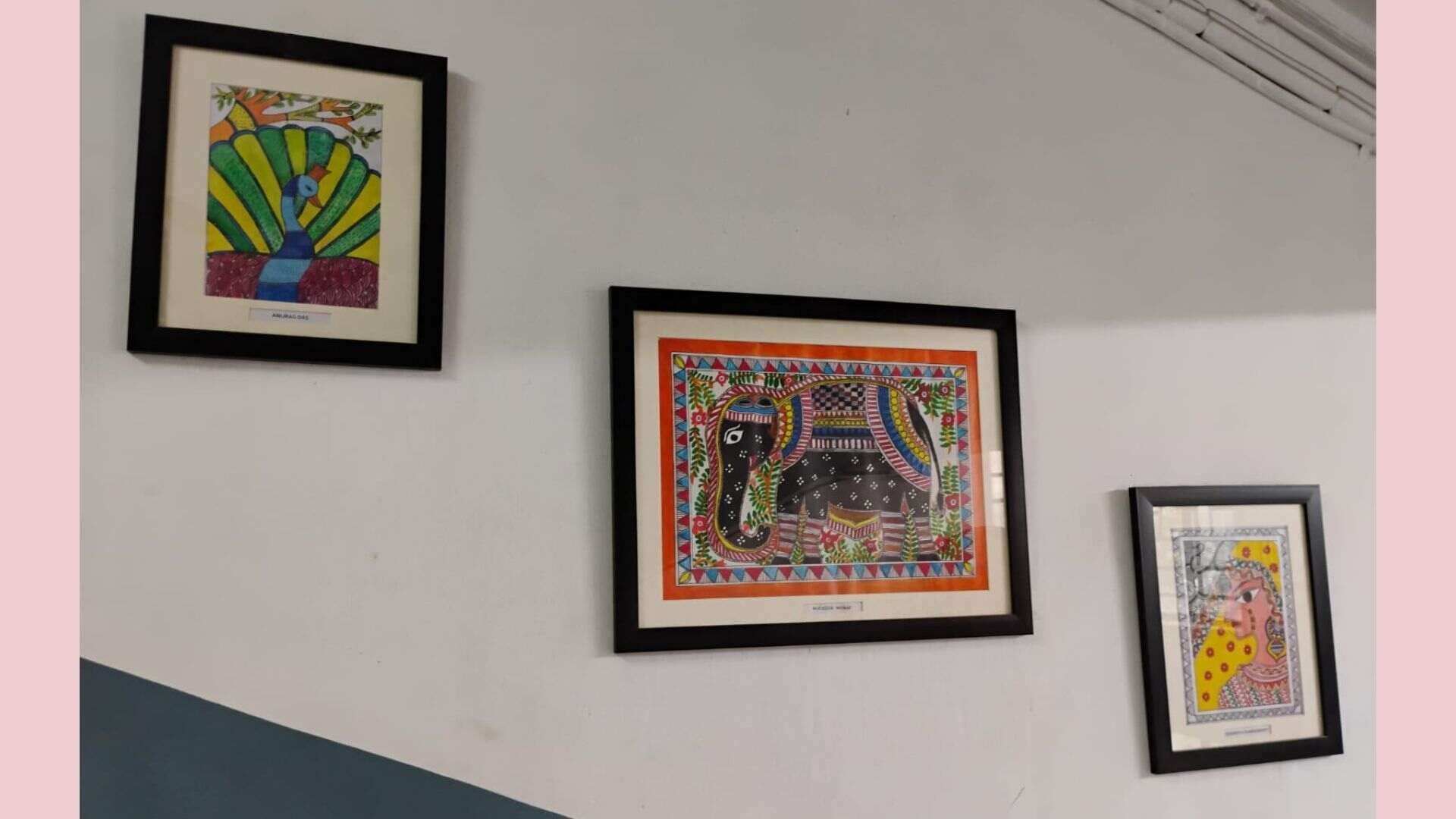 An art wall created by children with special needs at Apeejay School, Park Street.