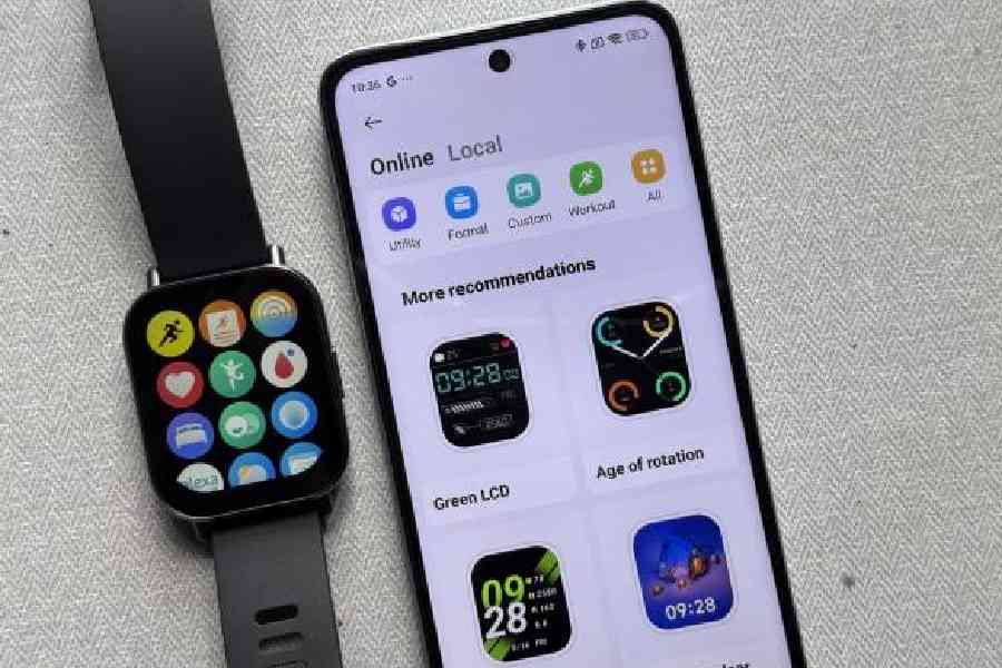 There are plenty of watch faces to choose from in the companion app