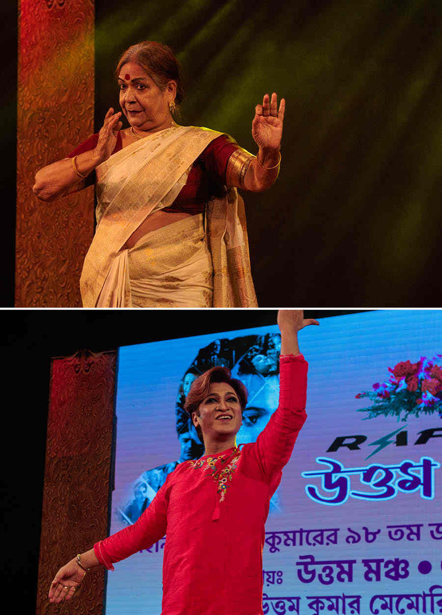 Dance guru Poly Guha also enthralled the audience with her performance. Dravin Chatterjee, a new generation artist, also graced the occasion