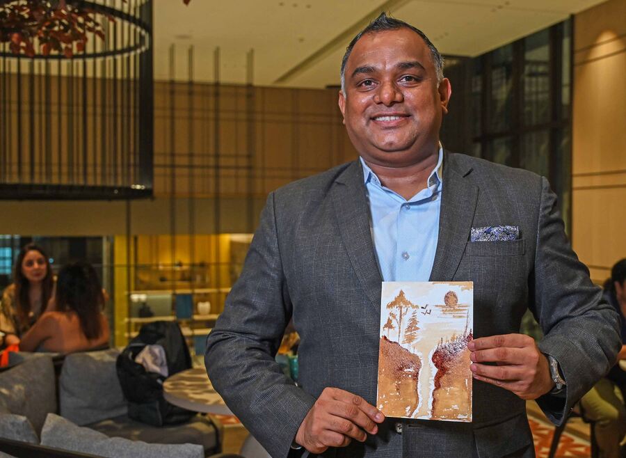 Glen Dsouza, general manager, Hyatt Centric Ballygunge Kolkata also tried his hands at coffee painting. Speaking to My Kolkata, he said: ‘Brew and Hue at Tess was all about blending creativity with community. The event showcased an incredible fusion of art, flavour and culture. Guests savoured our 100 per cent Arabica coffee paired with Euro-Asian small bites, making for a perfect culinary experience. The celebration of creativity was further enhanced by the captivating coffee art, adding to the vibrant atmosphere. At Hyatt Centric, we’re committed to organising more dynamic events that bring together exceptional food, beverages, and unique guest experiences for unforgettable moments’ 
