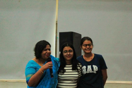 Teachers' Day at Modern High School for Girls is celebrated across all levels with a lot of love and enthusiasm. The outgoing batch of class 12 had the privilege of putting up a special performance for all teachers.