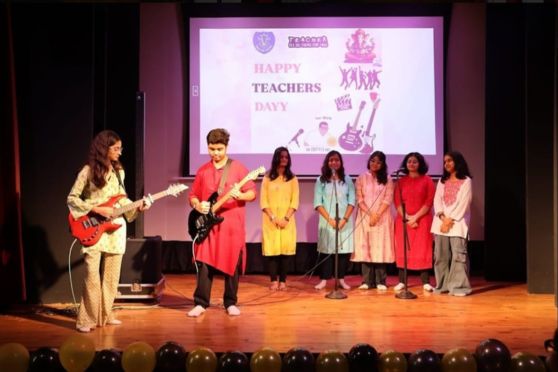 Teacher’s day is celebrated in our institution both by the junior and senior school students. It is indeed a special day for the teachers, a day to enjoy in a different way and a day when students pay their special obeisance to those who prepare them for a challenging life ahead. 