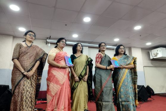 Bhavan’s Gangabux Kanoria Vidyamandir celebrated this year’s teachers’ day in a very special way. An official photo session for the school magazine, was held in the morning, for all teaching and non-teaching staff