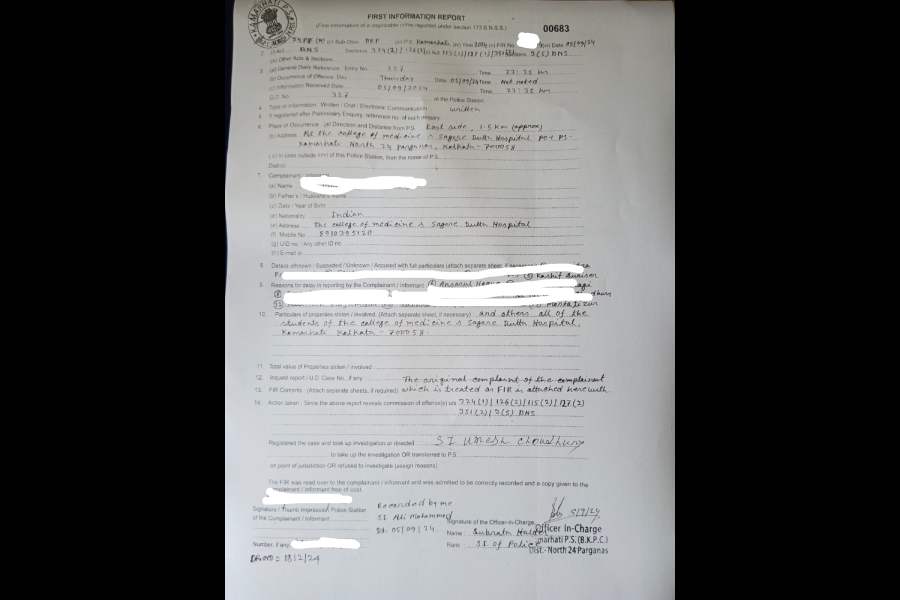 College Of Medicine And Sagore Dutta Hospital Allegations Of Threat   1725875859 The Fir Filed By The Principal Against Ug Students 