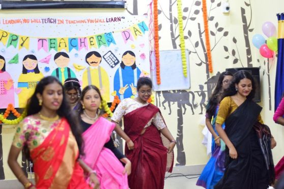 Teachers' Day at TIGPS Ariadaha, unfolded beautifully as the student council took the initiative to organize a thoughtful celebration for the faculty. The event featured delightful performances and tokens of appreciation, leaving the teachers moved by the students' sincere efforts. 