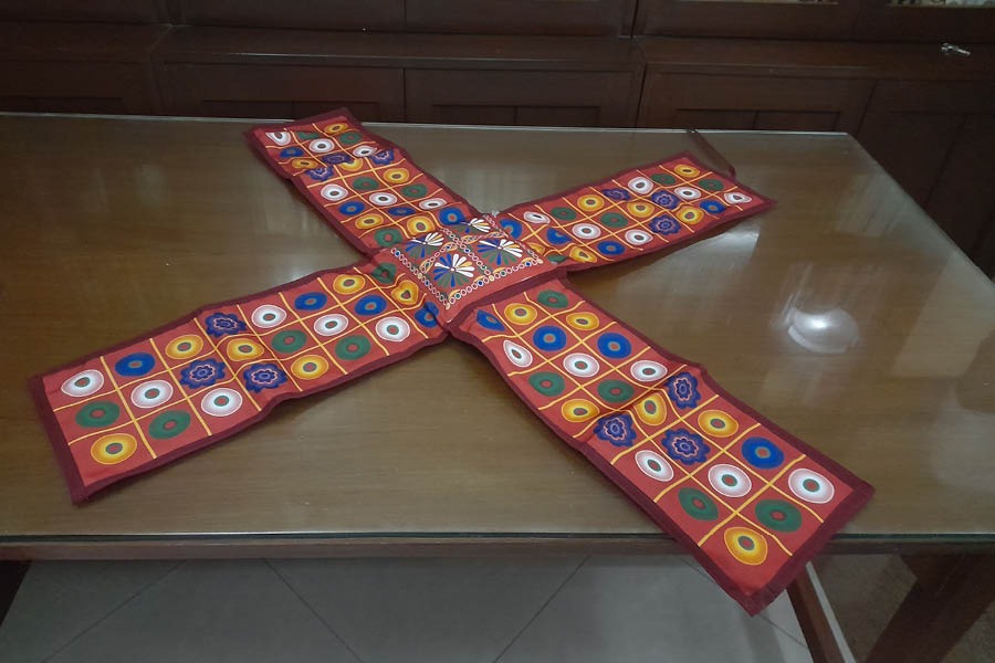 The second ‘chaupar’ board on display