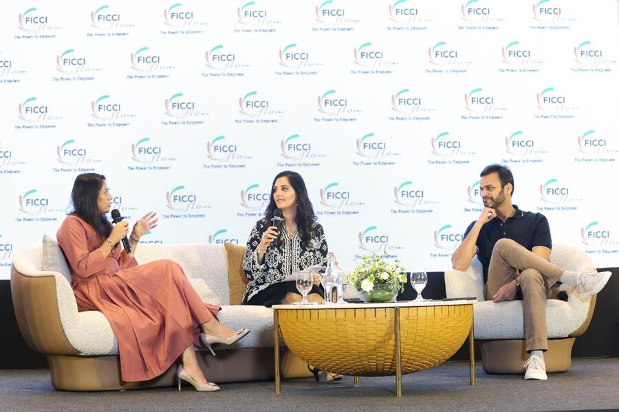 On September 4, FICCI FLO Kolkata hosted an insightful event at ITC Sonar, Kolkata, featuring two prominent industry leaders, Rohit Bansal, the co-founder of Titan Capital and AceVector Group, and Aarti Gupta, a seasoned investment strategist and chief investment officer at Anikarth Ventures, and national head for FICCI FLO Start-ups. (From left in picture) Aarti Gupta, Shradha Murarka and Rohit Bansal engaged in a compelling discussion about India’s start-up growth and women-led businesses. The event, moderated by Shradha Murarka, chairperson of FLO Kolkata, focused on strategies for growth, investment, women entrepreneurship and the future of the Indian start-up ecosystem. In a special initiative reflecting FICCII FLO’s mission to empower young girls by providing essential resources, Shradha Murarka gifted 20 bicycles to underprivileged girls from the Sunderbans.  Another addition to the event was the introduction of Project Anantya, showcasing  FLO’s dedication to skill development and empowerment. In collaboration with FLO X Taj Sats, certificates were presented to 12 young women from the NGO Ektara, who successfully completed a skill development training programme. The project aims to equip these women with professional capabilities, enhancing their confidence and potential for brighter futures in their respective careers