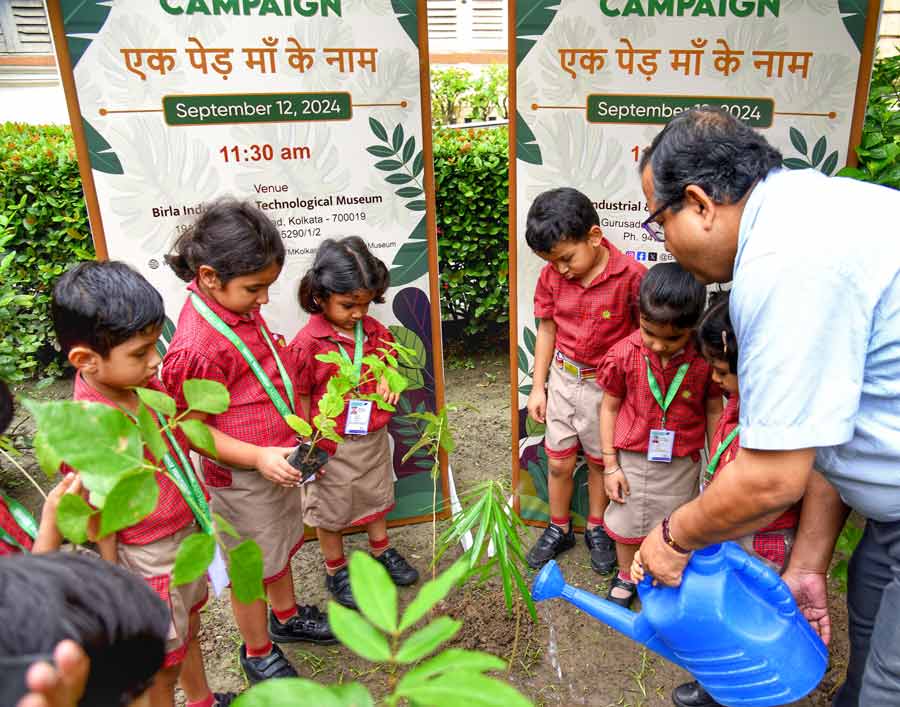 Birla Industrial and Technological Museum observed ‘Plant4Mother Campaign’ with the distribution and planting of saplings on the museum premises in Ballygunge on September 12, Thursday