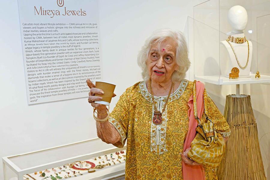 Roma Bhagat at the opening of Art in Life