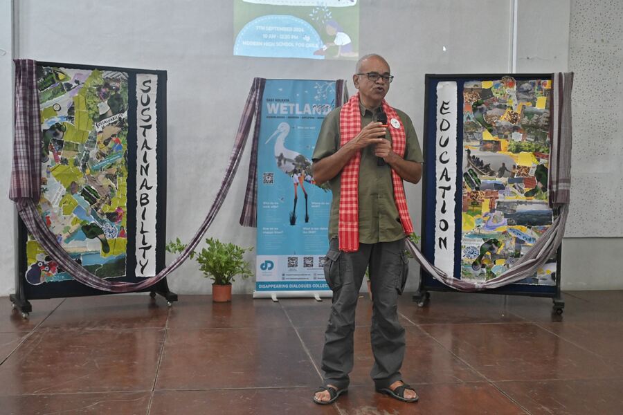 The event commenced with a film screening on the East Kolkata Wetlands, followed by an expert session by Ashish Bipin Shah, consultant, Wipro Foundation, Wipro earthian. ‘It is heartening to see young people work so hard to save the environment. We must ensure that most of our lifestyle doesn’t harm the planet’s natural systems, and there are enough resources left for future generations,’ he said 