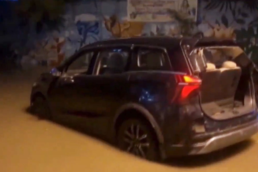 Two persons died after driving a SUV into a flooded underpass in Faridabad.