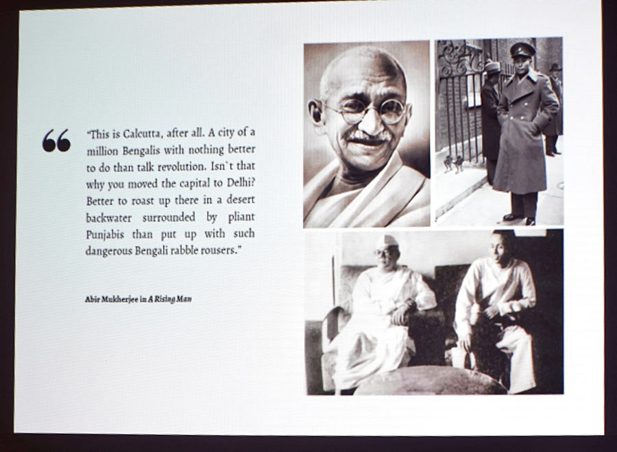 Accompanying portraits of Indian revolutionaries from the Independence movement, Alexander chose a characteristic quote about Kolkata from ‘A Rising Man’, a work of crime fiction by Abir Mukherjee, a contemporary British novelist
